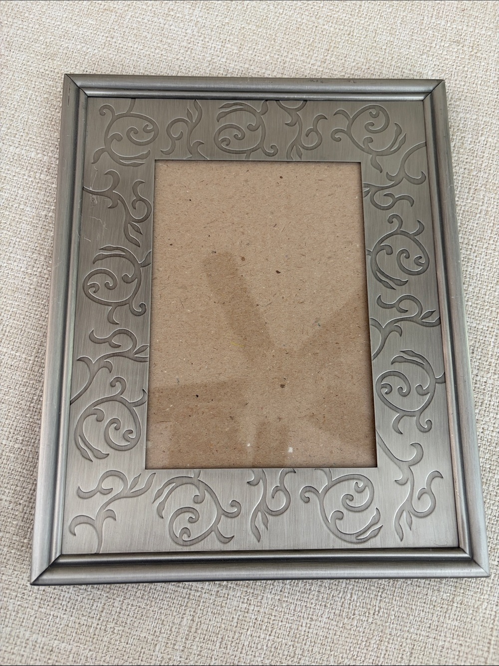 Decorative Silver Swirl Photo Frame for 5x7